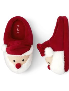Unisex Kids Matching Family Santa Slippers - red | The Children's Place