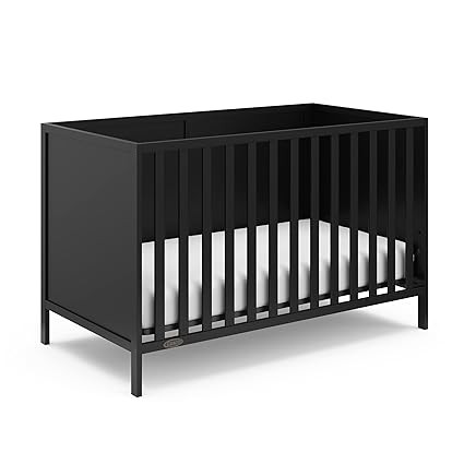 Graco Theo Convertible Crib (Black) – Converts from Baby Crib to Toddler Bed and Daybed, Fits S... | Amazon (US)