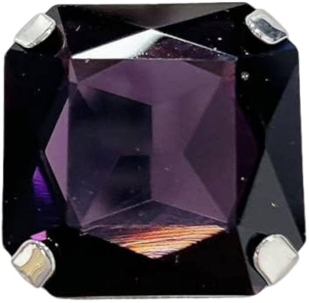 Square Large Rhinestone Exaggerated Statement Ring for Women Sparkling Thick Chunky Geometric Big... | Amazon (US)