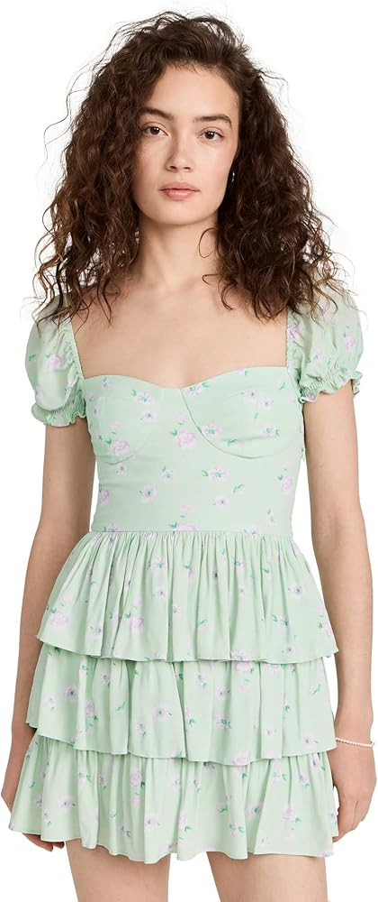 WAYF Women's Viviana Tiered Mini Dress | Amazon (US)