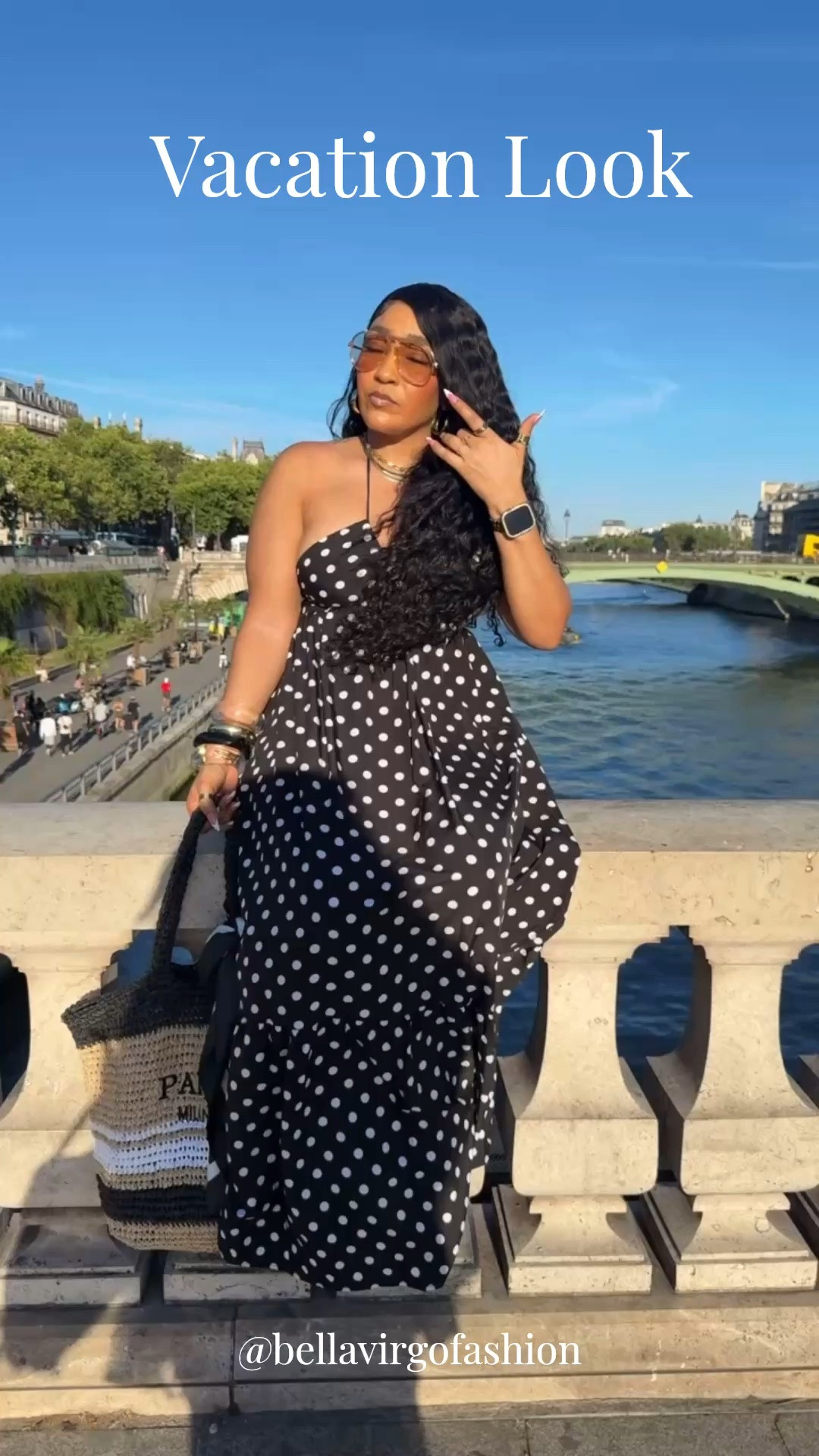 Daytime/ Vacation Look. This polka dot dress is lightweight and breezy. Perfect for this summer heat. You can wear it with flats for a casual look or dress it up for a more elevated vibe. 
Dress: Small

#LTKootd #LTKgrwm #LTKSeasonal