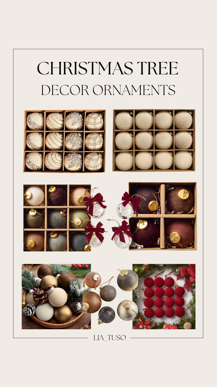 Christmas Tree Decor Ornaments || Rounding up the prettiest Christmas ornaments and tree decor ✨🎄 All linked for easy holiday styling.

#HolidayDecor #ChristmasInspo  

 #LTKHoliday #LTKSeasonal #LTKHome
