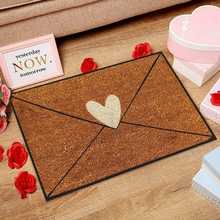 Love Envelope Mat Holiday Mat Welcome Door Mat, Polyester Door Mat for Valentine's Day and Gift Giving | Walmart (US)