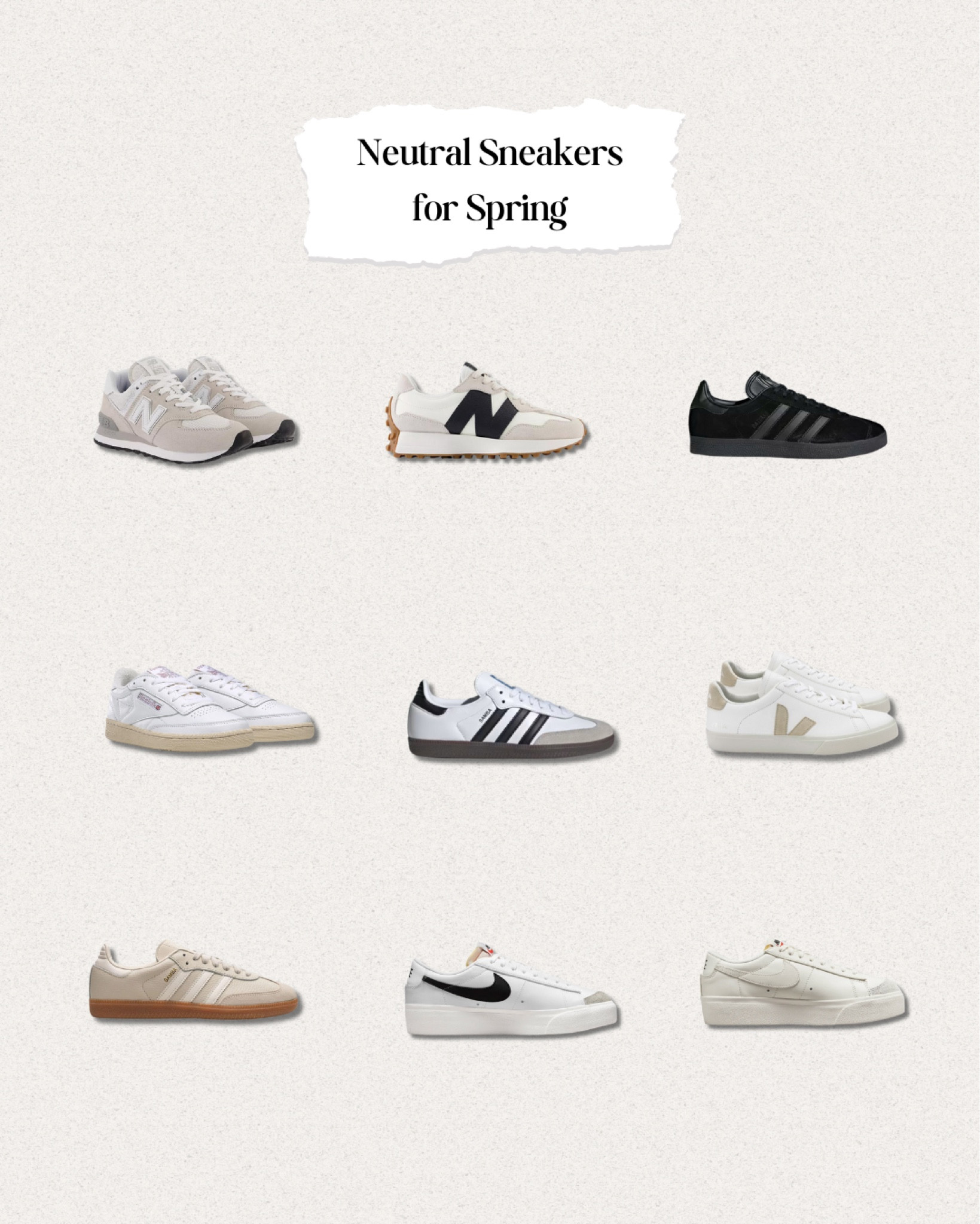 Neutral sneakers that suits any chic spring look! 👟 

#LTKworkwear #LTKshoecrush #LTKstyletip