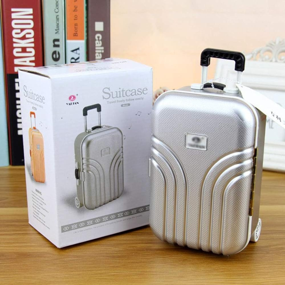 Mini Trolley Luggage Money Box, Mini Suitcase Toy, Mini Trolley Luggage Money Box Desktop Decorat... | Amazon (US)