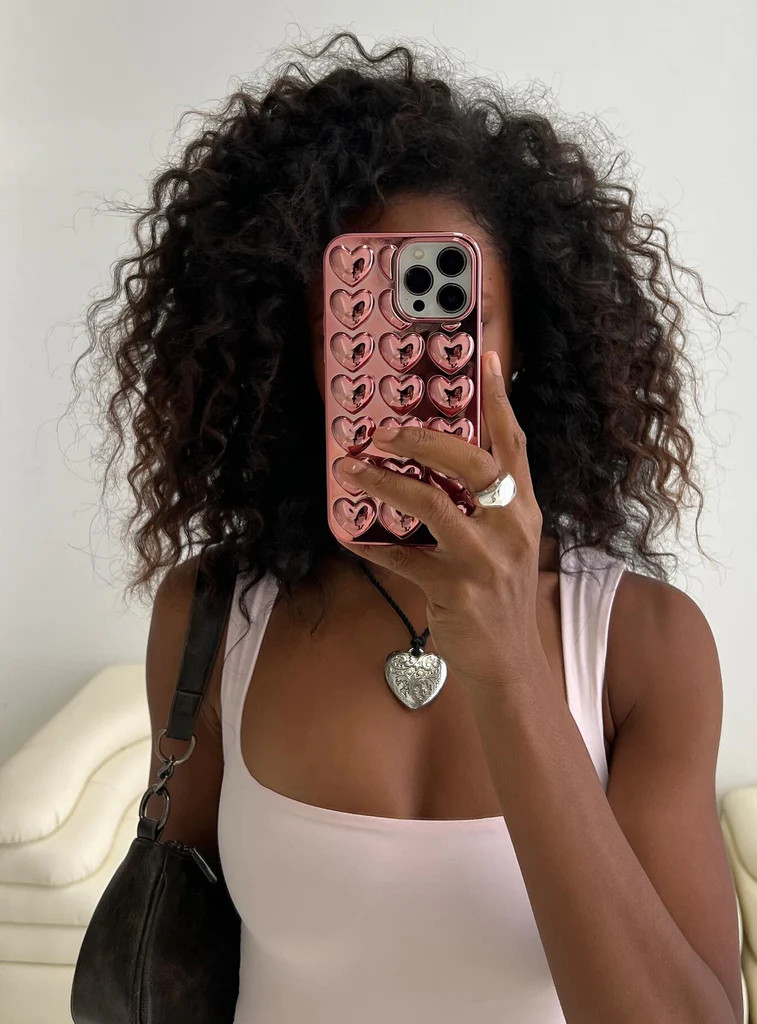 Valentina iPhone Case Metallic Pink | Princess Polly US