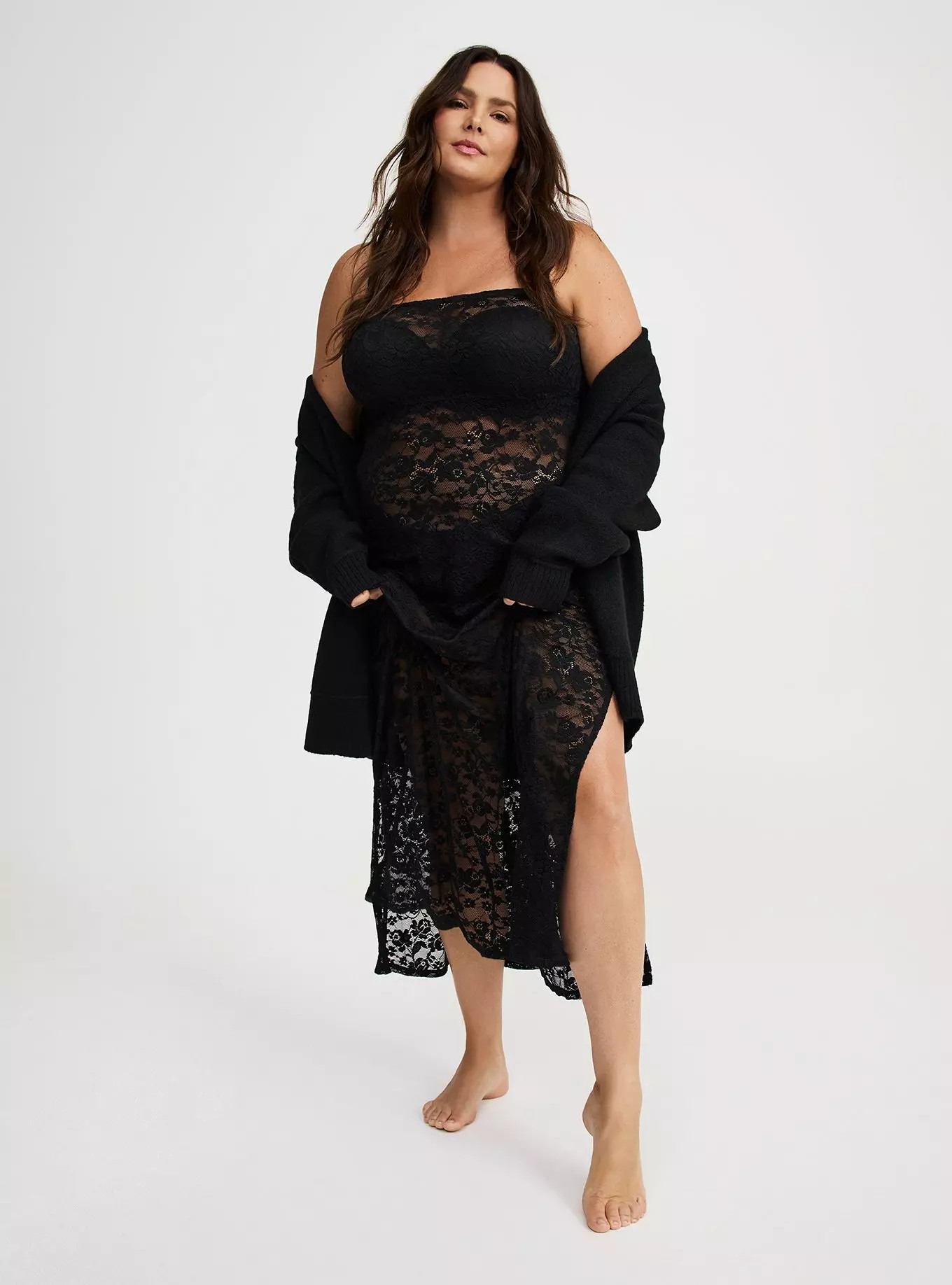 Strapless Lace Lingerie Maxi Dress | Torrid (US & Canada)