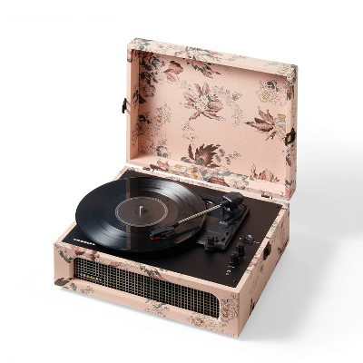 Crosley Voyager Bluetooth Vinyl Record Player - Floral: 3-Speed, Built-In Stereo Speakers | Target