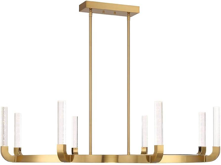 Savoy House 1-2507-8-322 Del Mar 8-Light LED Chandelier in Warm Brass by Breegan Jane (48'' W x 1... | Amazon (US)