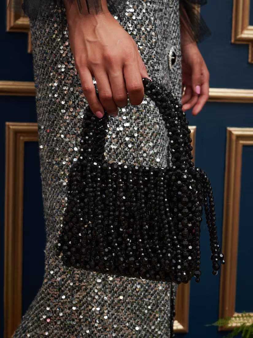 Sister JaneDream Gala Bead Bag, Black | John Lewis (UK)