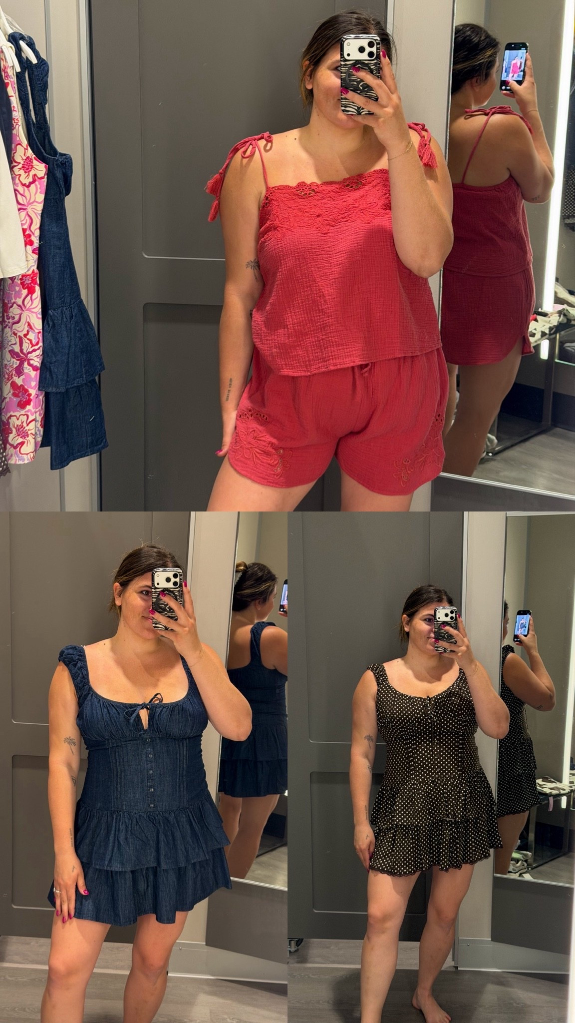 Target new arrivals! This gauze two piece was so cute. Wearing size large would be perfect for vacation or easy summer Mom on the go outfit! In large

Cute ruffle dresses would be so cute in Nashville or a country concert - in large