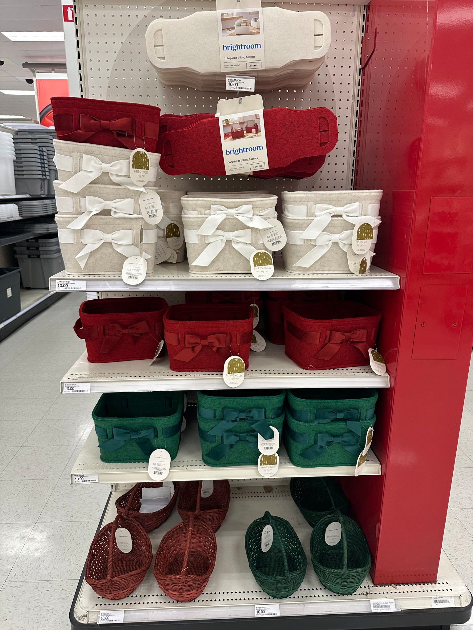 How cute are these bow gift baskets for the holiday season! This makes for the perfect basket for all of your holiday. Wrapping this holiday season and perfect for making burr baskets. ❄️☃️🎁

Target holiday season 

#LTKHoliday #LTKGiftGuide #LTKSeasonal