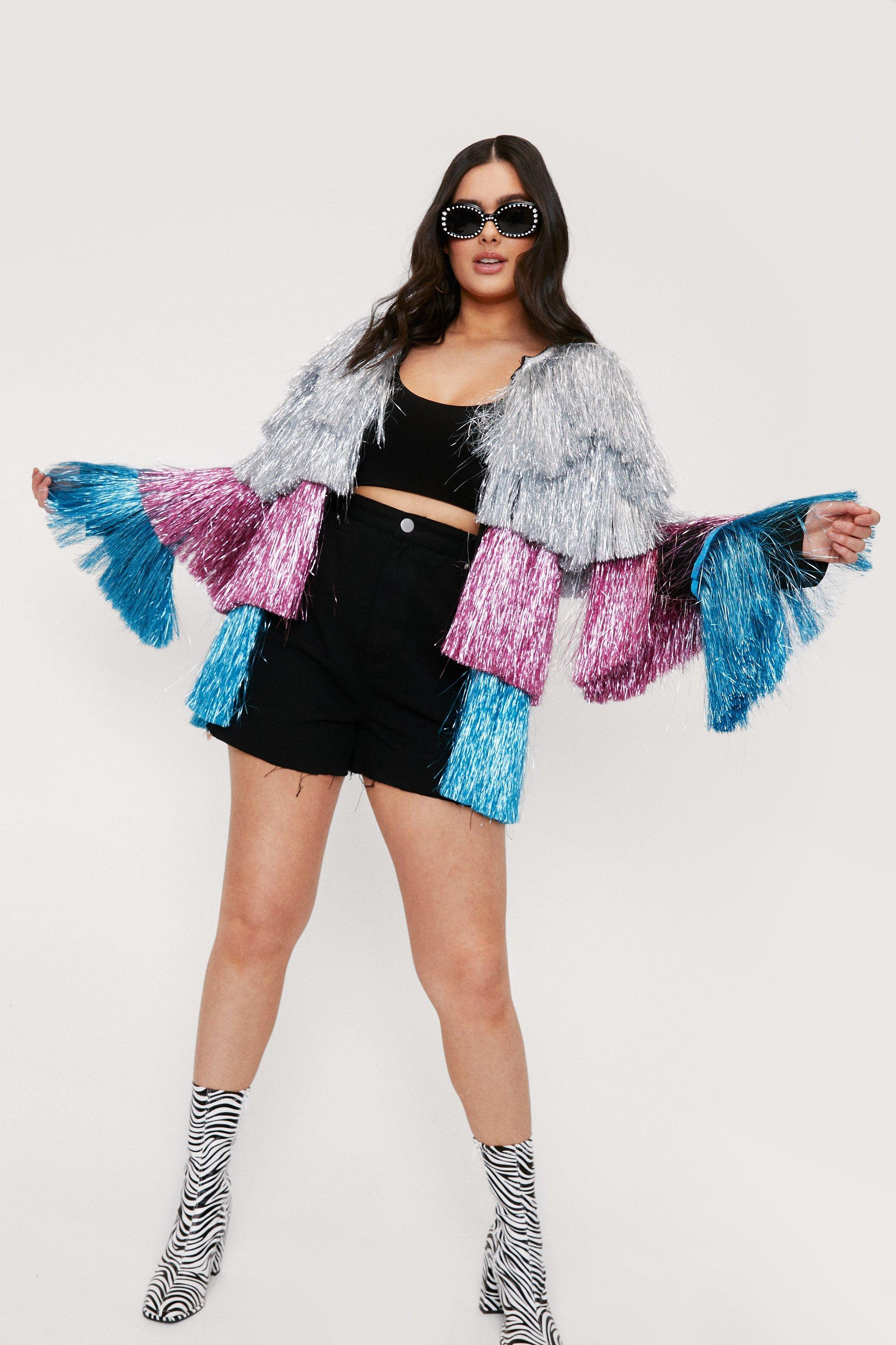 Plus Size Multi Color Fringed Jacket | Nasty Gal (US)