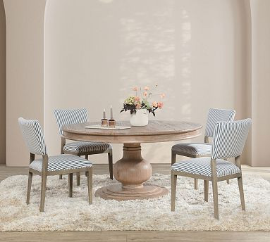 Kary Round Wood Dining Table (60"w) | Pottery Barn (US)
