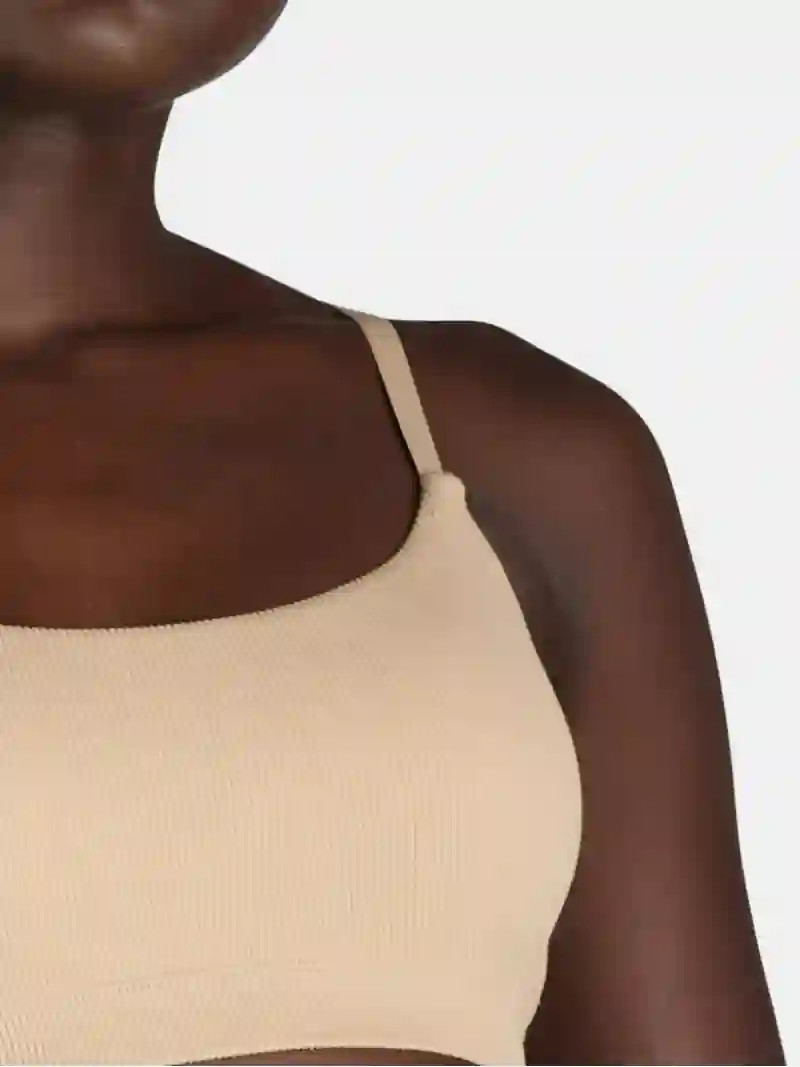 No Boundaries Seamless Ribbed Cami Bralette, Women’s and Women’s Plus, Sizes XS-3XL | Walmart (US)