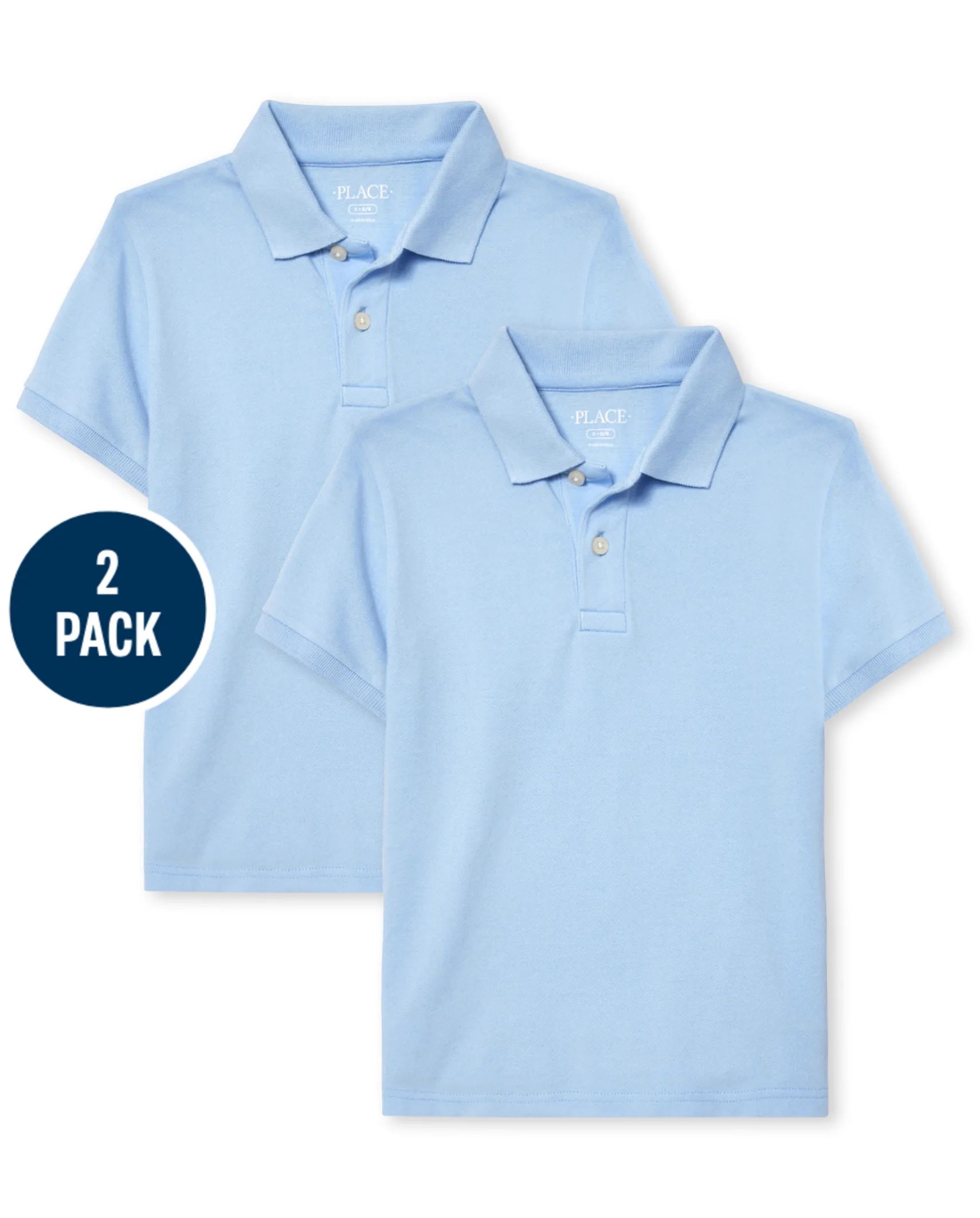 Boys Uniform Short Sleeve Pique Polo 2-Pack | The Children's Place | The Children's Place