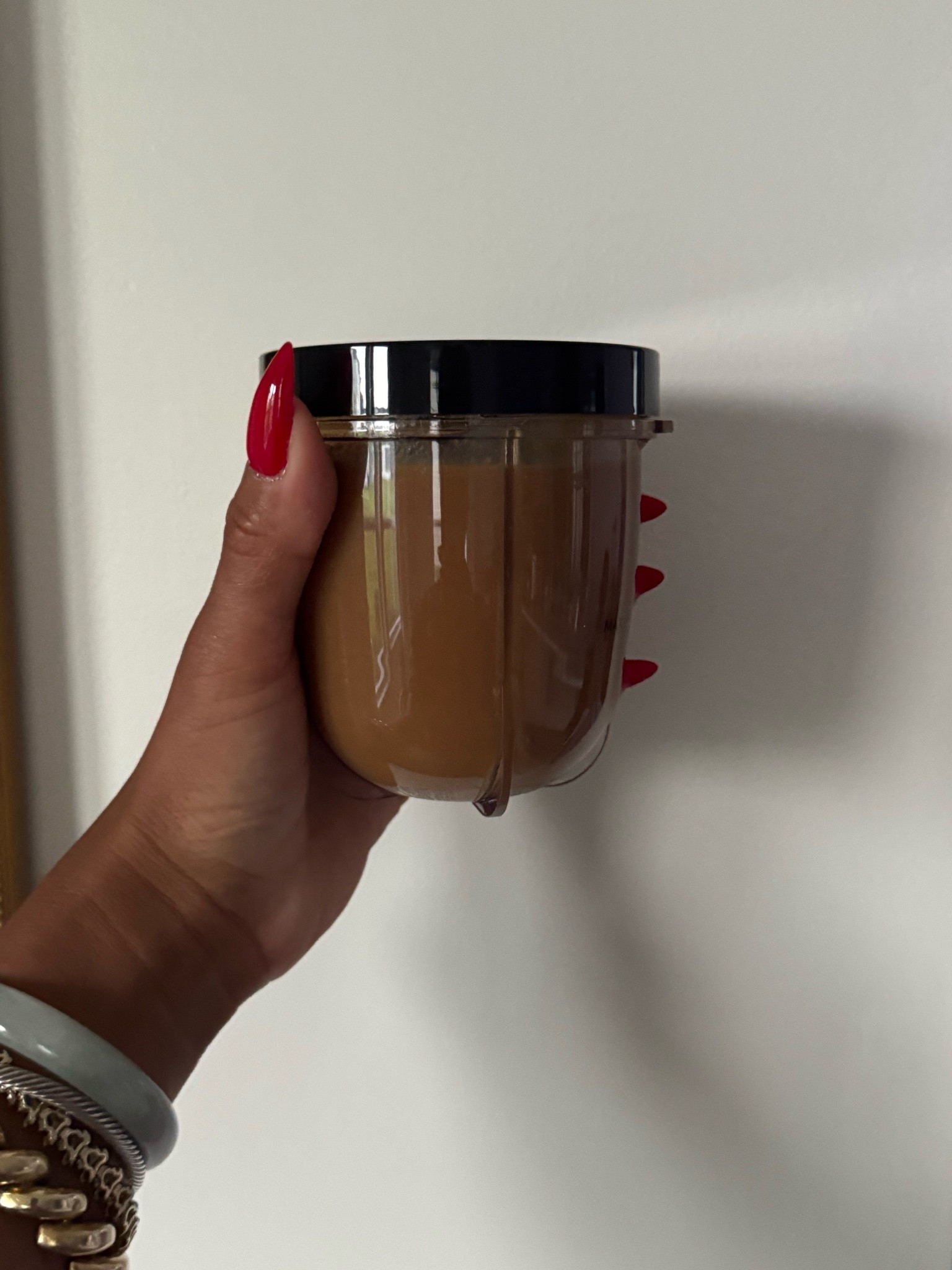 Ingredients
* ½ cup creamy peanut butter
* ¼ cup water
* ¼ cup whole milk
* ¼ cup sweetened condensed milk
* ½ cup light brown sugar
* 1½ tbsp salted Kerrygold butter
* 2 capfuls Molina Mexican Vanilla
* Pinch of kosher salt
Instructions
1. Add all ingredients to a small saucepan.
2. Heat over medium-low heat, whisking constantly until smooth.
3. Once combined, let it gently simmer for 3–5 minutes. Do not boil.
4. Remove from the heat and let cool on the counter for 30–45 minutes.
5. Pour into a glass jar or bottle and refrigerate.
Storage
* Keeps 5–7 days in the refrigerator.
* Shake or stir before each use, as some natural separation may occur.

#LTKmomlife #LTKmorningroutine