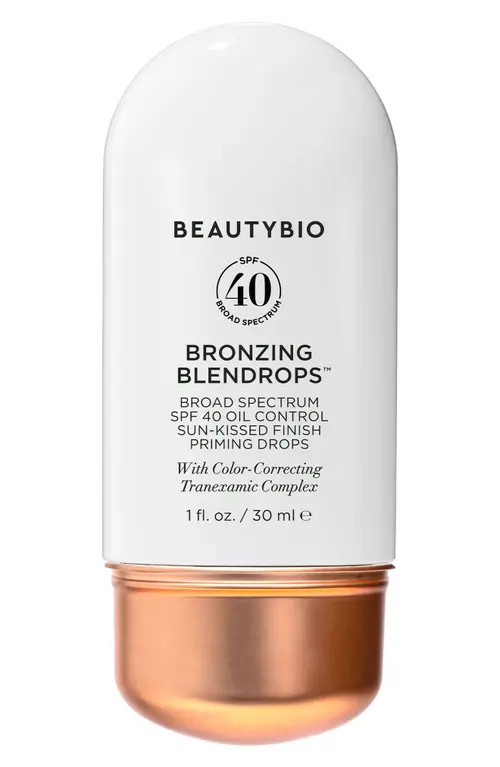 BeautyBio Bronzing Blendrops™ Broad Spectrum SPF 40 Oil Control Sun-Kissed Finish Priming Drops at Nordstrom, Size 1 Oz | Nordstrom