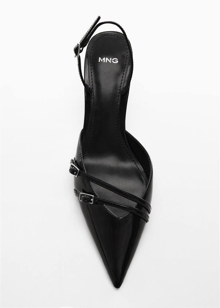Slingback heeled shoes with buckle -  Women | Mango USA | MANGO (US)