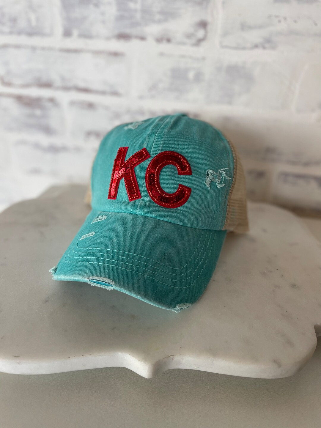 KC Bling Teal Trucker Hat KC Current Women's Gift Soccer Fan | Etsy (US)