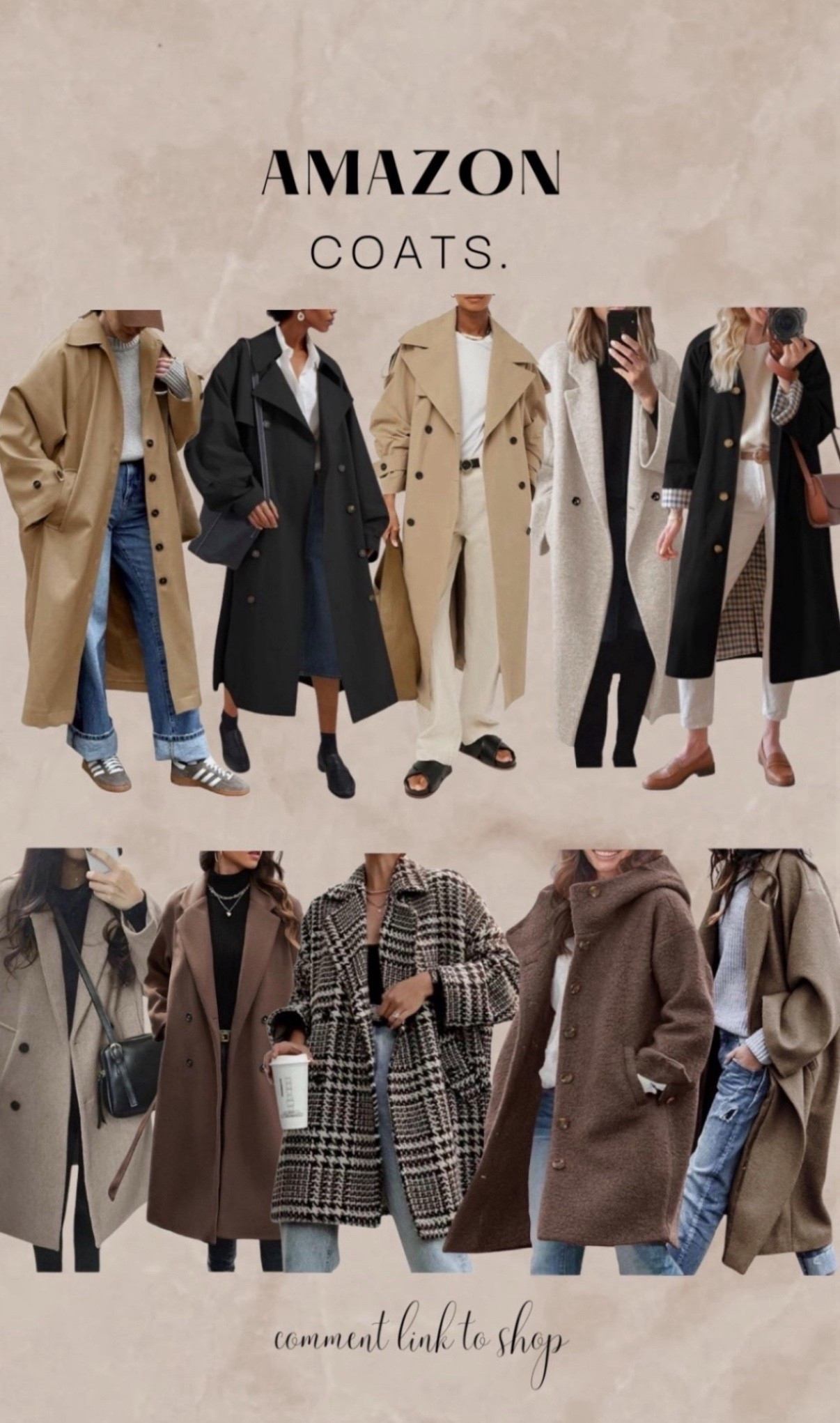 i've done the work for you and put together all the trending styles for fall / winter 2025/26

not to call personal favorites but the plaid lining in the trench coat is too beautiful 🍂🤤 

oversized, cozy, warm.. here you go.  enjoy shopping !

#outerwear #longcoat #oversizedcoat #coats #amazoncoats