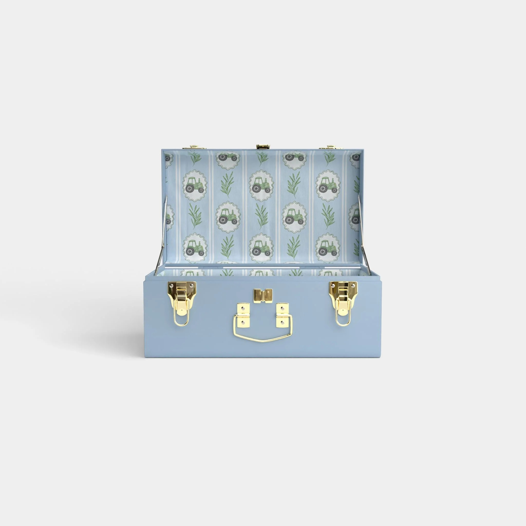 Warehouse Sale Light Blue Mini Trunk | Petite Keep, LLC