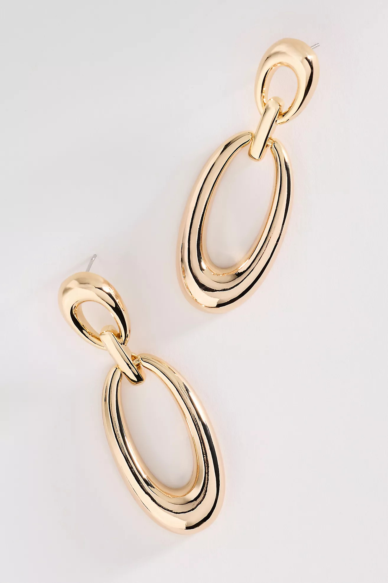 Linked Metal Drop Earrings | Anthropologie (US)