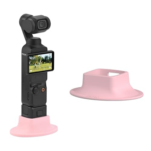 BRDRC Pocket 3 Stand Base Mount, Desktop Support Bracket Stable Non-Slip Support Expansion Adapter for DJI Osmo Pocket 3 Creator Combo Handle Accessories (Pink) | Amazon (US)