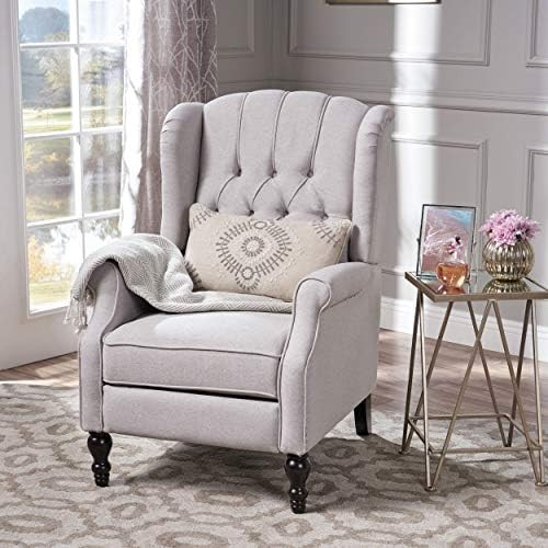 Christopher Knight Home Walter Fabric Recliner, Light Grey | Amazon (US)