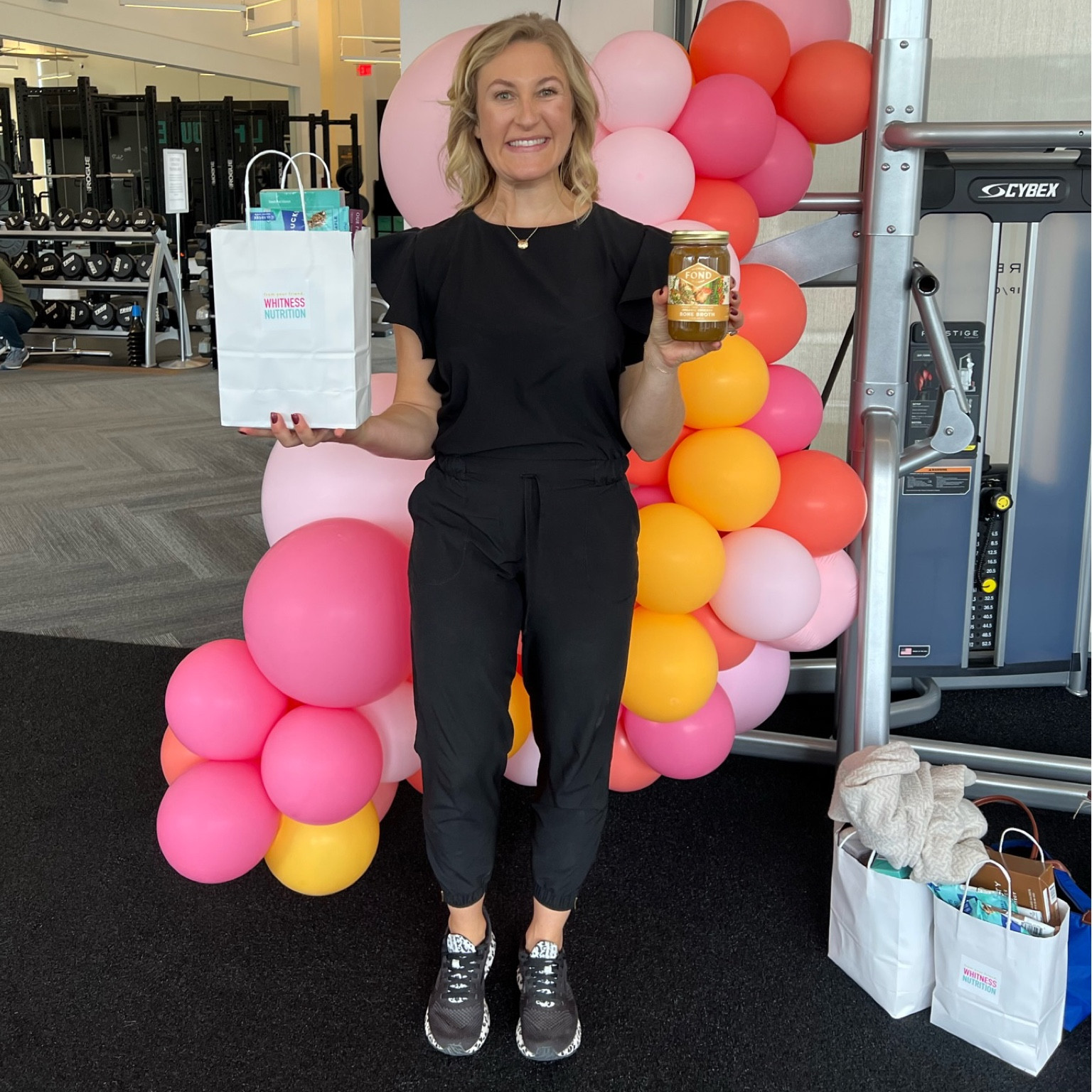 What you would find in a Whitness Wellness swag bag! 