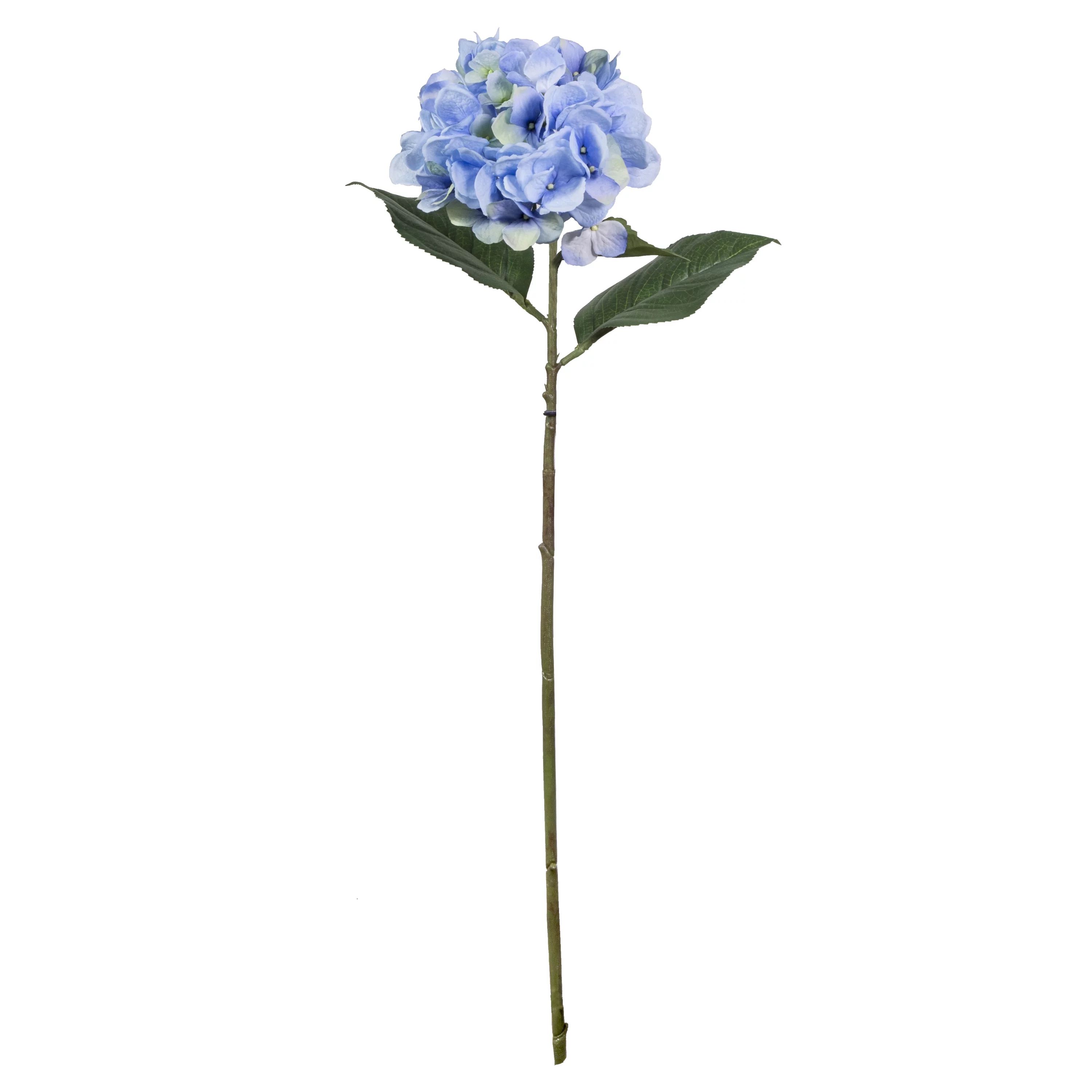 Mainstays Large Single Hydrangea Long Stem, Solid, Blue, 26" - Walmart.com | Walmart (US)