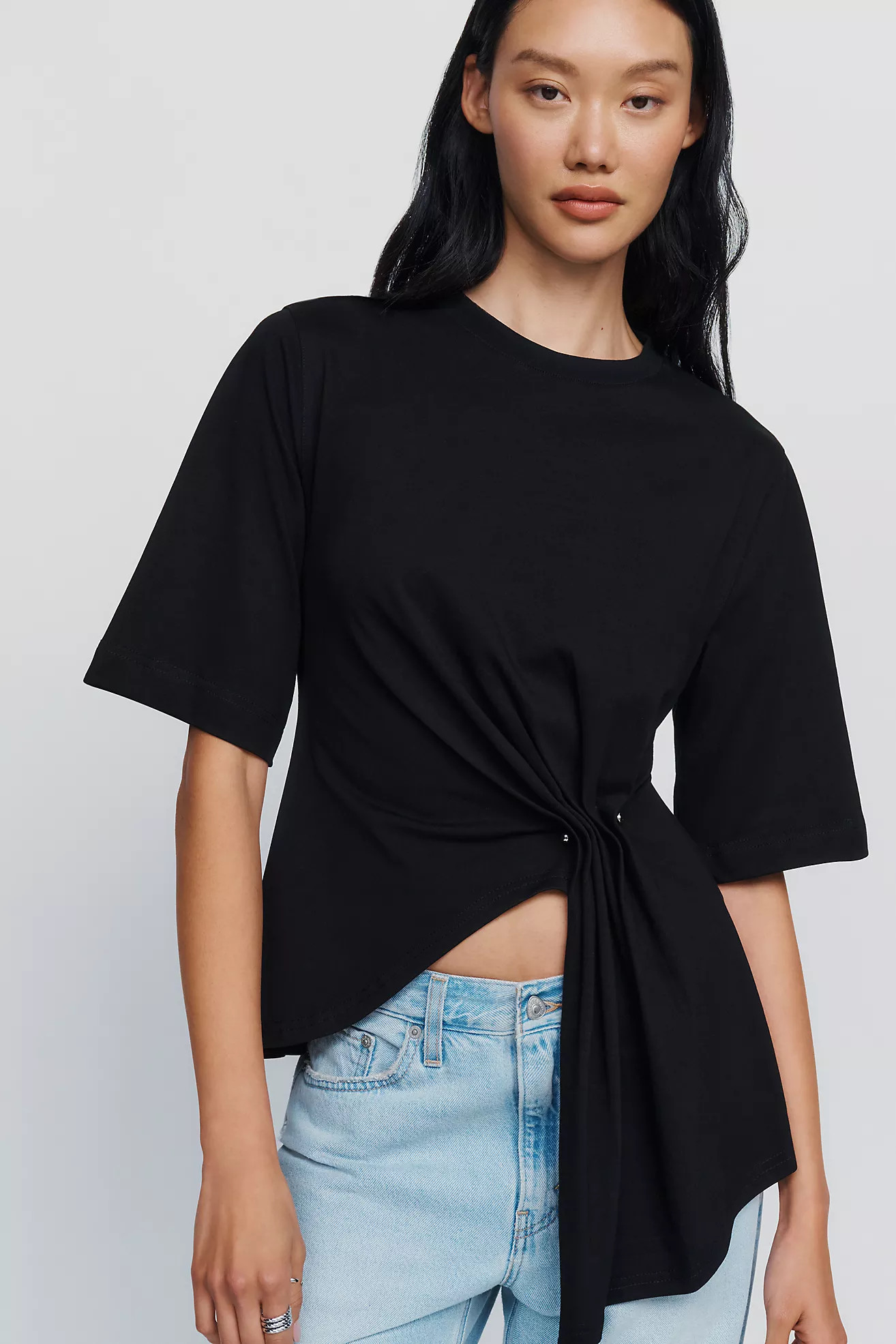 SOVERE Sohvi 100% Cotton Asymmetrical Top | Anthropologie (US)