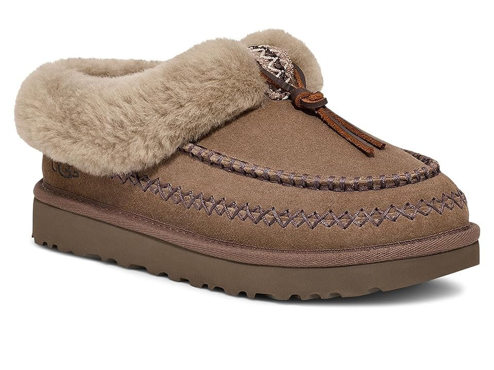 UGG Tasman Alpine Women's Slippers Hickory : 10 B - Medium, Sheepskin/Suede/Wool | Zappos