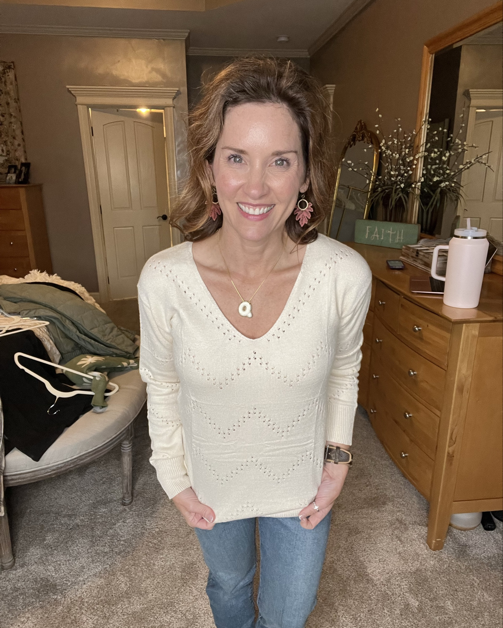 This sweater shirt is so soft and creamy! Everyone needs this in their wardrobe!! The best basic, where you can layer , dress it up, or down!

#LTKNYFW #LTKFallSale #LTKSeasonal