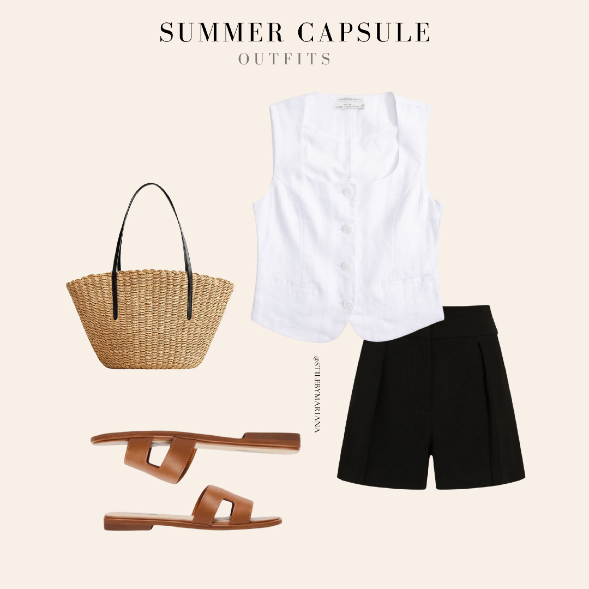 Summer capsule outfit 
Wearing size small on vest
Shorts are tts 

#LTKStyleTip #LTKFindsUnder100 #LTKSeasonal