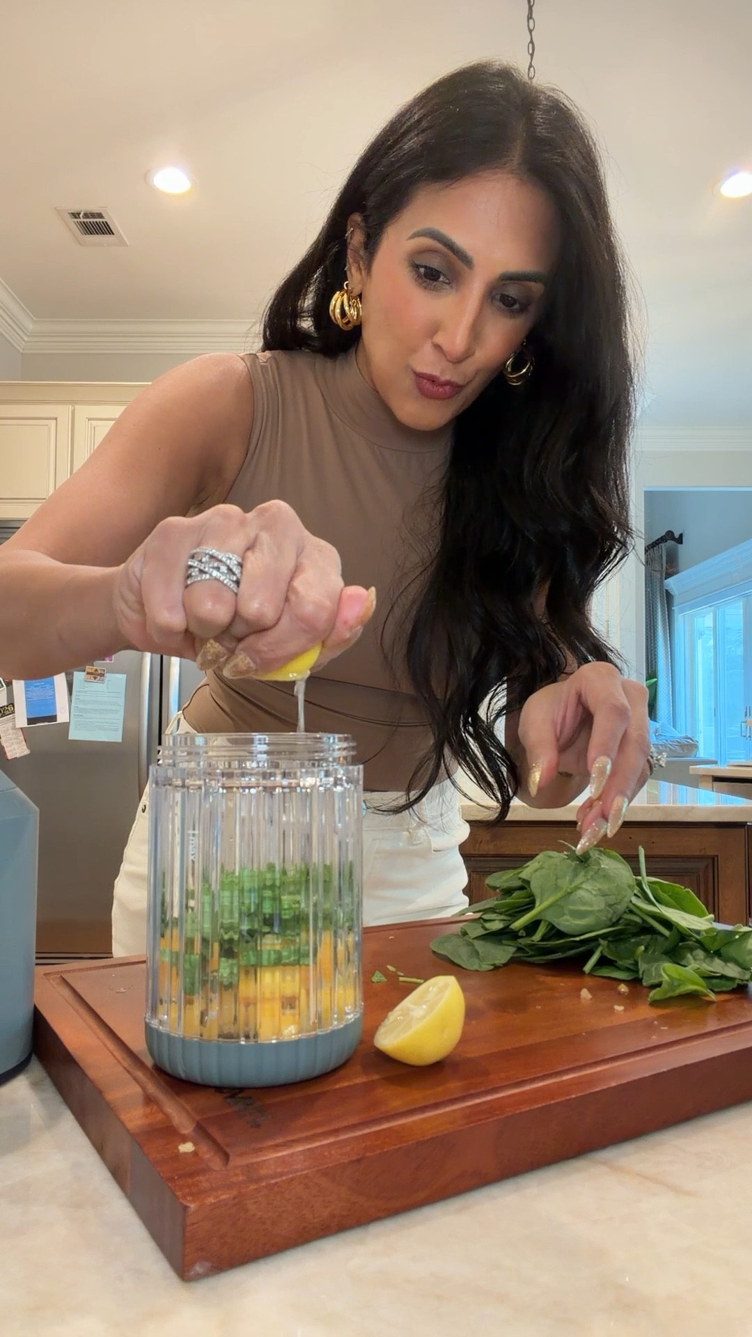 Tropical Smoothie Island Green Dupe with me Beast Blender! Yum 

#LTKHome #LTKstorytime #LTKOver40