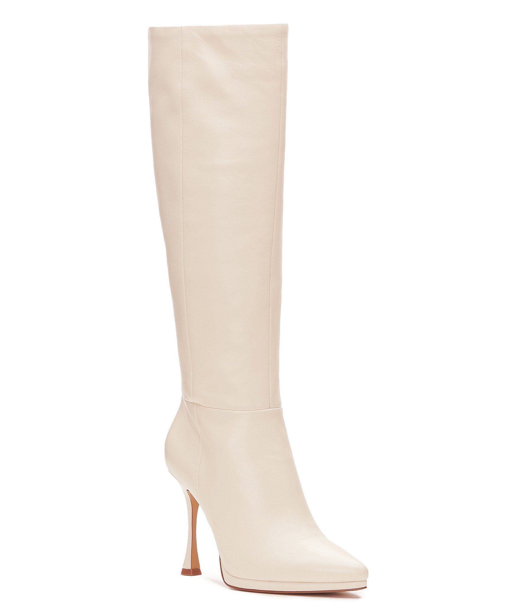 Peviolia Leather Knee High Boots | Dillard's