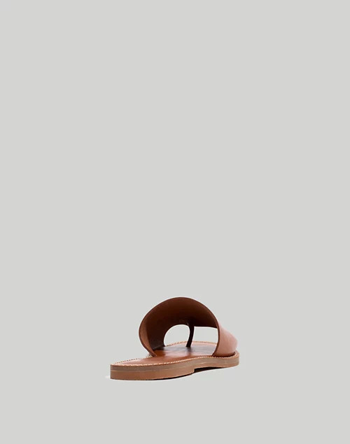 The Boardwalk Post Slide Sandal in Leather | Madewell