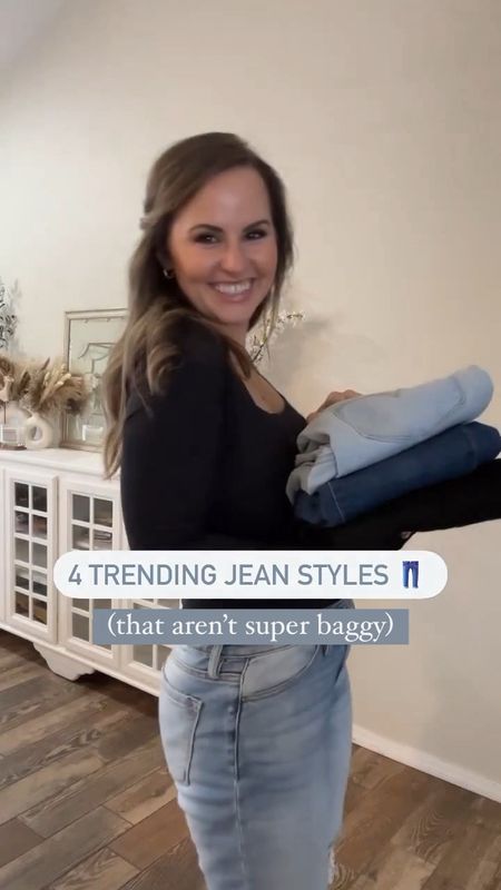 4 trending jeans styles paired with ankle boots and bodysuits! Casual outfits. Valentines date night looks. 

Mom jeans are on sale for $36! Use code Dorothy20 for 20% off at pink lily! Linking my pull on Skinny jeans, high rise Straight leg jeans, Flare leg jeans, Slim straight Levi jeans. 

Affordable jeans from amazon. 

Paired them with my black square neck bodysuit & tan mock neck turtleneck! 

& full denim review on my IG @dorothypro ✨♥️


#LTKSeasonal