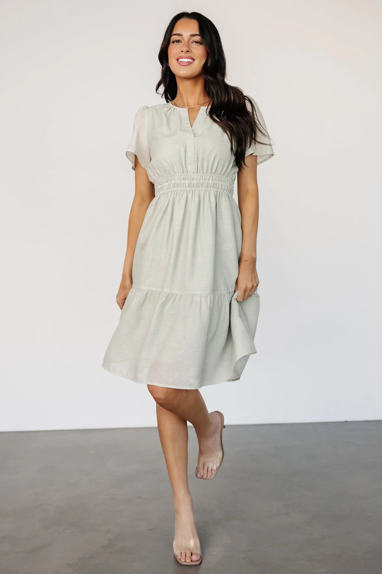 Dita Short Dress | Sage | Baltic Born