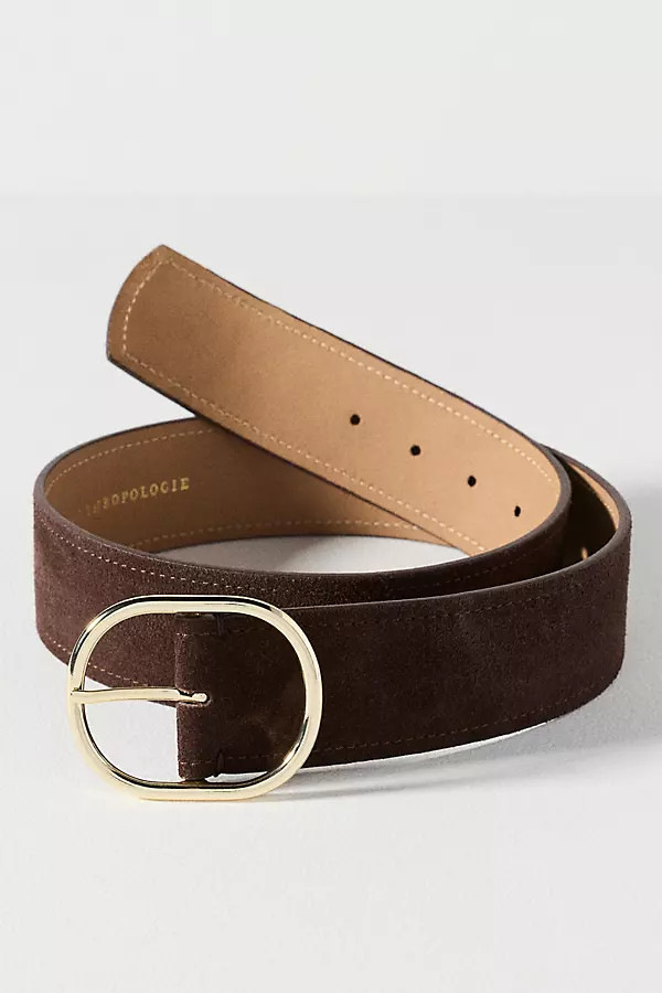 Oval Buckle Leather Belt | Anthropologie (US)