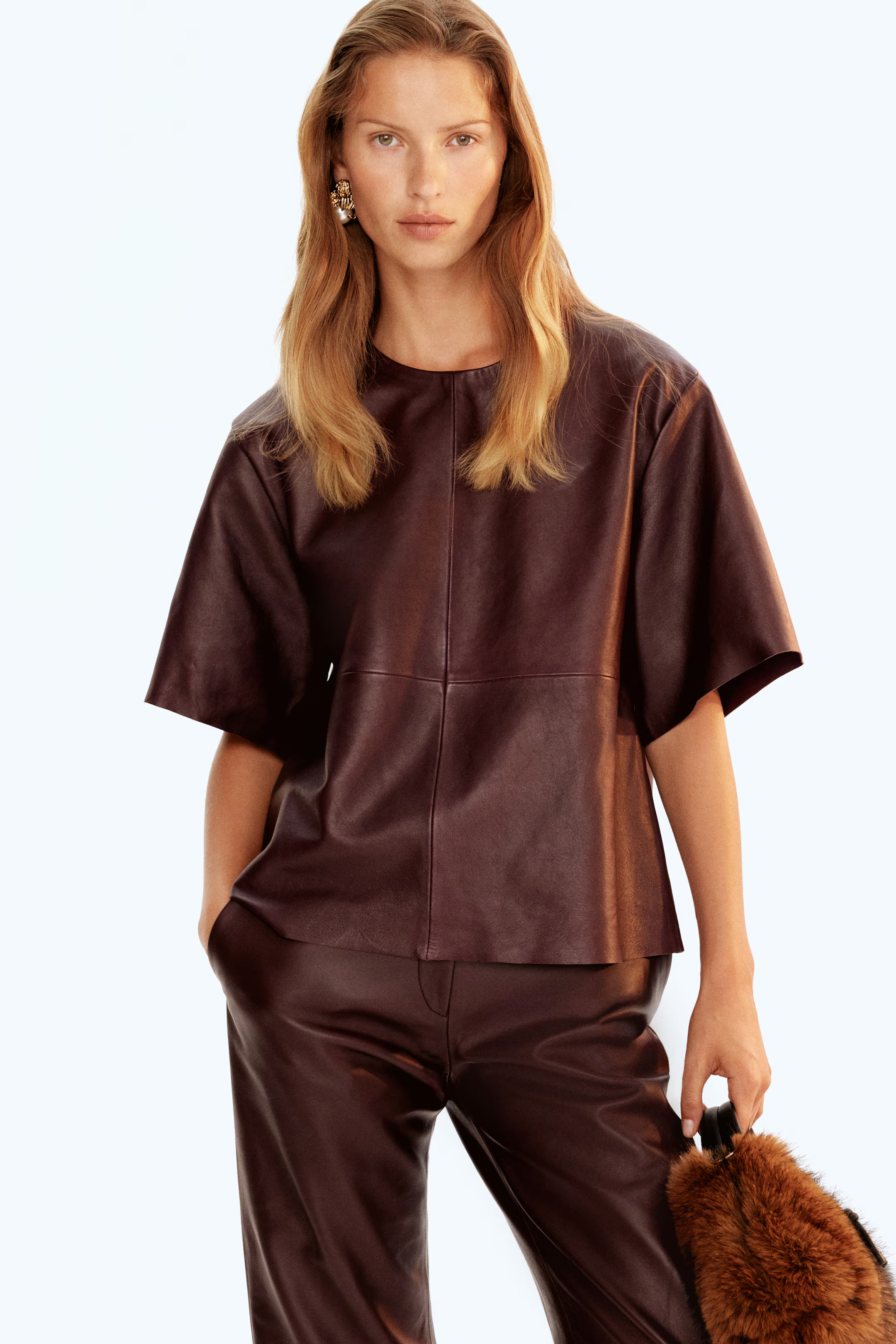 Leather T-shirt | H&M (UK, MY, IN, SG, PH, TW, HK)