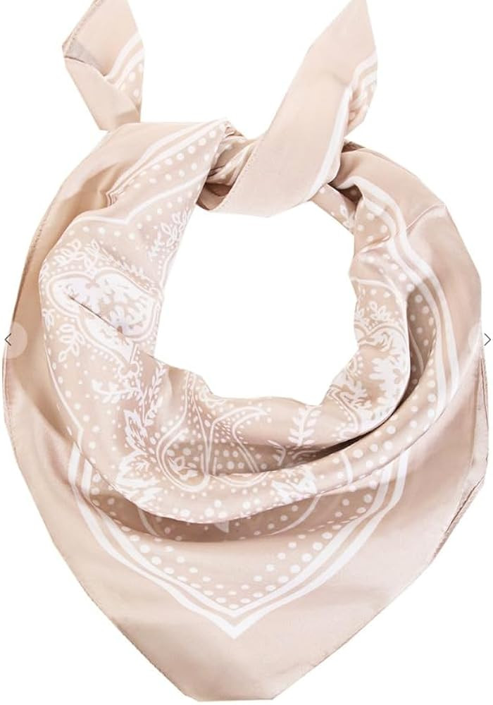 A Dash of Chic Personalized Paisley Print Square Bandana, Satin Neckerchief Scarf, Bachelorette P... | Amazon (US)