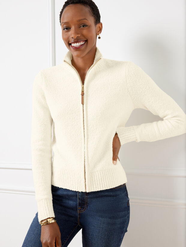 Loop Stitch Cardigan | Talbots