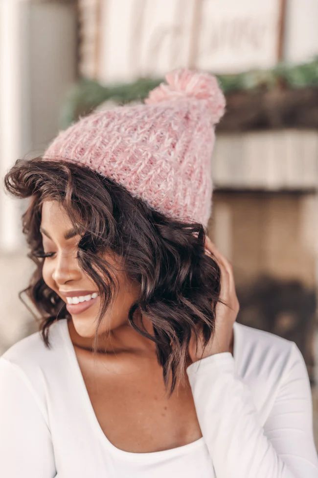 Forever Mine Pink Beanie | The Pink Lily Boutique