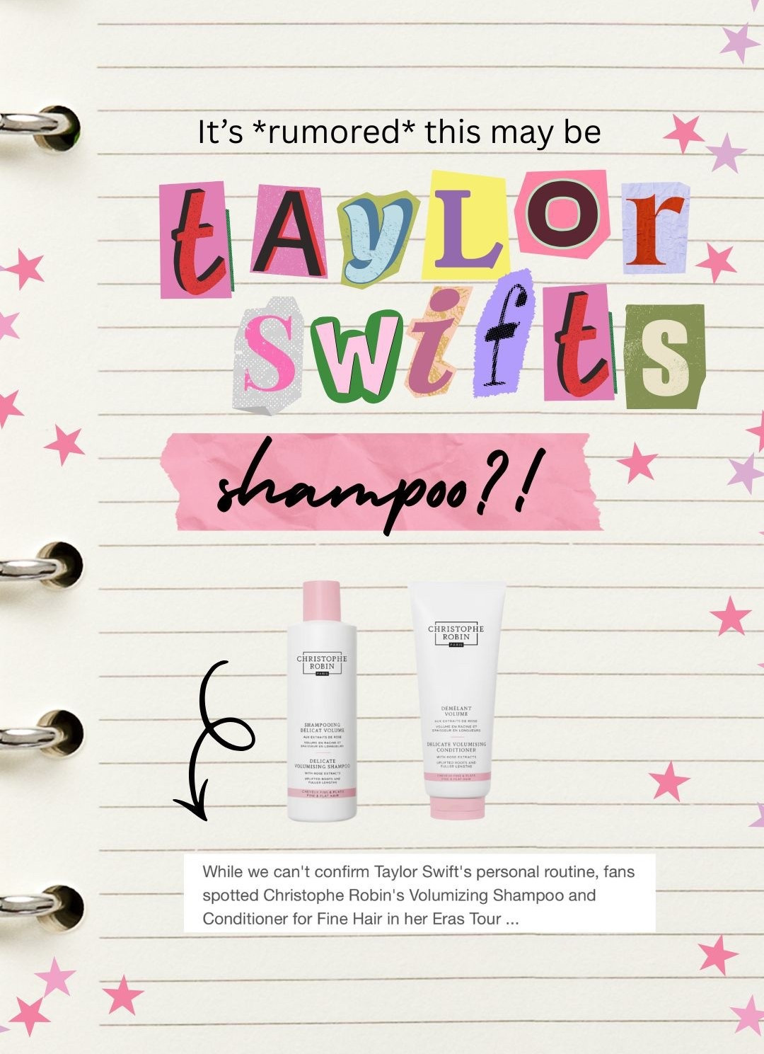 It’s rumored this is the shampoo and conditioner Taylor swift uses!

30% off with code: JOY for Black Friday! #taylorswift #swiftie #swiftiegift #giftguide #cyberweek #blackfriday #LTKBeauty 

#LTKCyberWeek #LTKGiftGuide #LTKselfcare