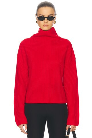 Polo Ralph Lauren Long Sleeve Turtleneck Sweater in Red | FWRD 