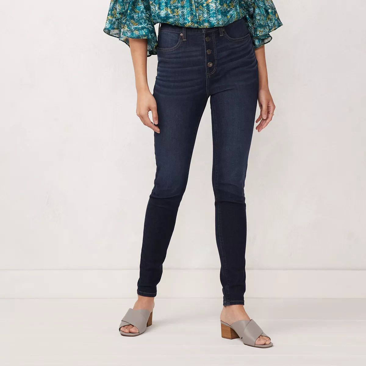 Women's LC Lauren Conrad Curvy Super High-Waisted Super Skinny Jeans | Kohl's