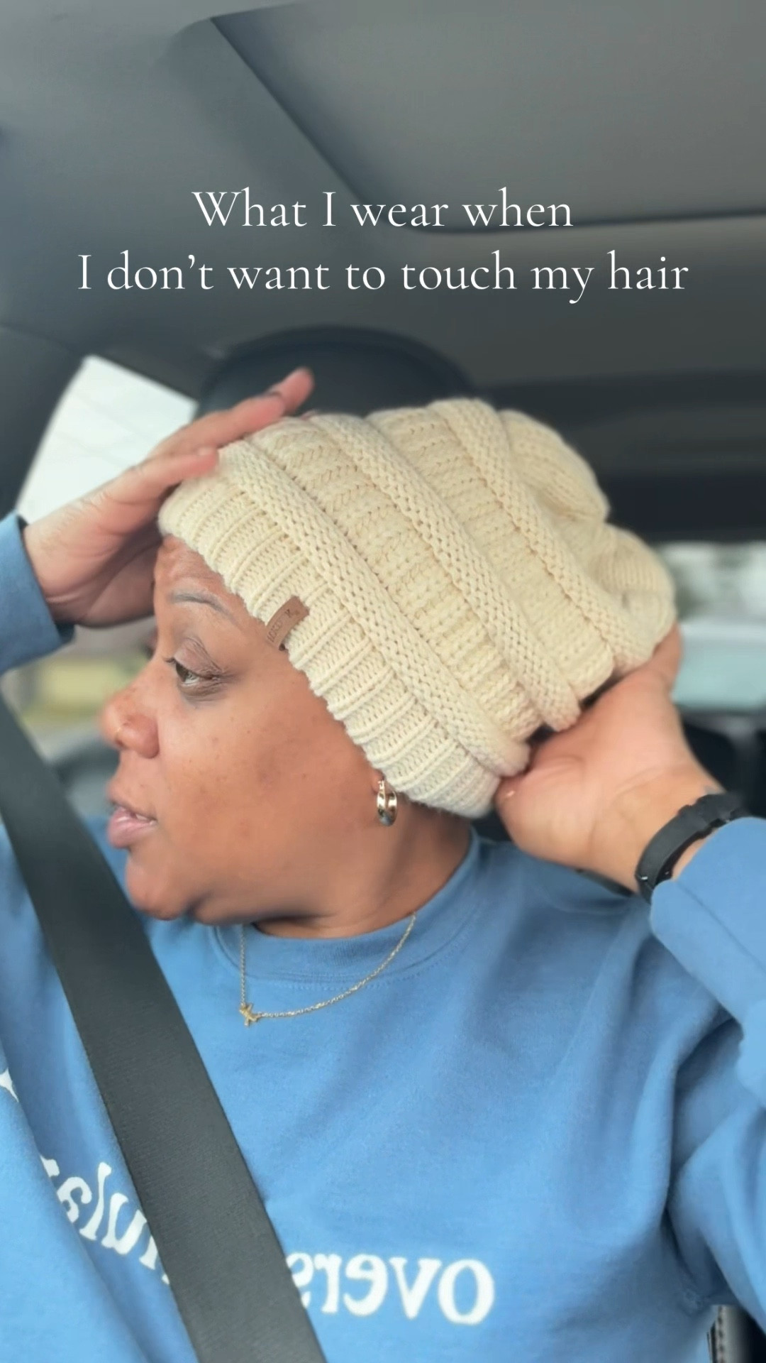 I’m in my low-effort season.

As a mom over 40, my hair needs protection BUT my life also needs simplicity.

Satin-lined beanies have been one of my go-to options for rushed mornings, errands, or days when I’m not wearing a wig.

Comfortable, protective, and realistic for mom life.

#LTKOver40 #LTKootd #LTKmomlife