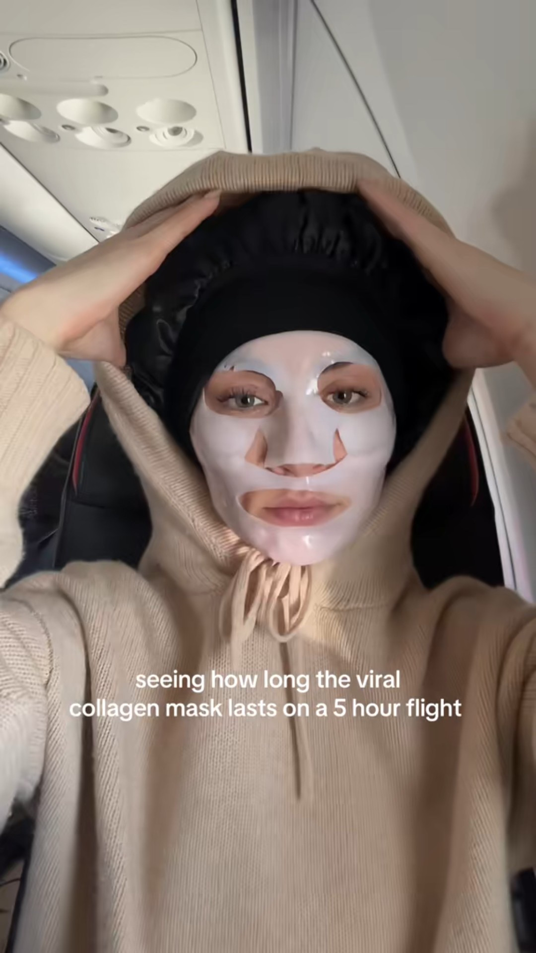 trying the vital collagen mask on a plane 

#LTKbeauty #LTKcanada #LTKspring